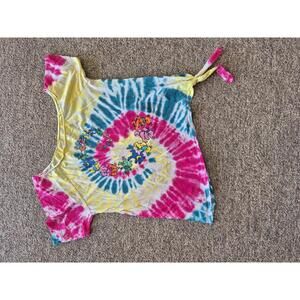 Ripple Junction Tie-Dye Grateful Dead T-Shirt with Knot Detail size 00